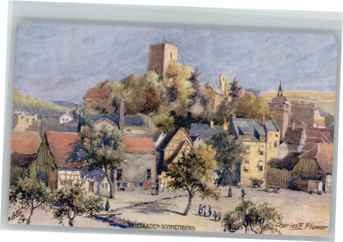 Sonnenberg Wiesbaden Künstler Charles E. Flower