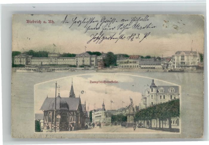 Biebrich Wiesbaden Dampfer-Haltestelle