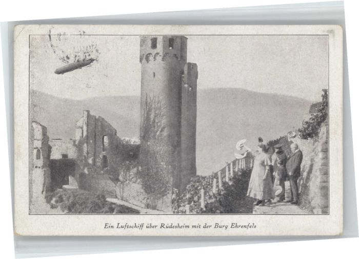 Ruedesheim uftschiff Burg Ehrenfels