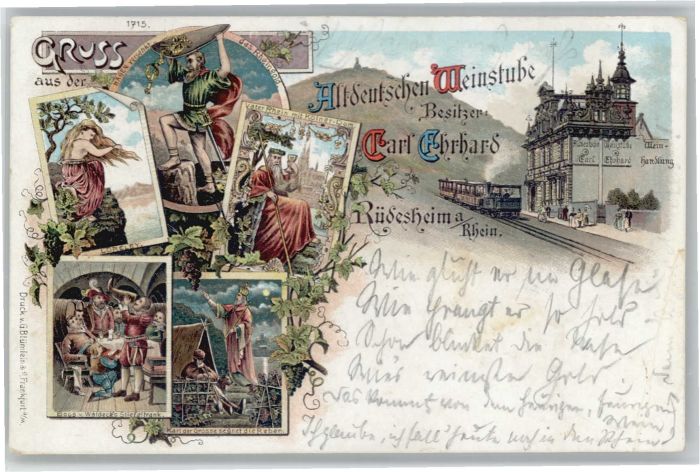 Ruedesheim ltdeutsche Weinstube Carl Ehrhard