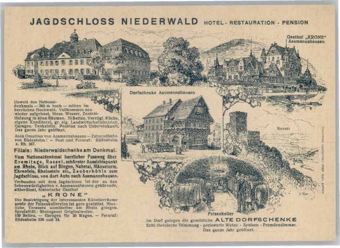 Assmannshausen Jagdschloss Niederwald