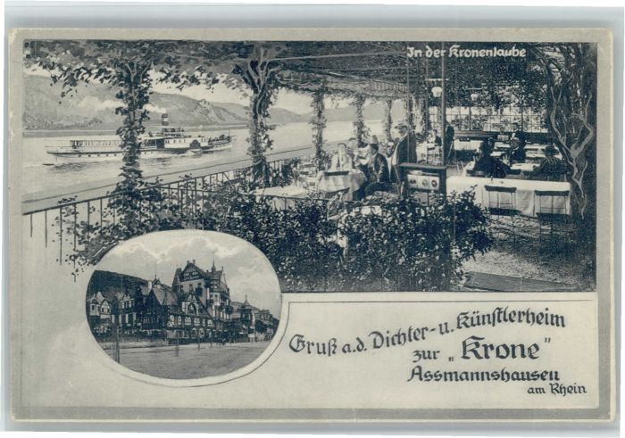 Assmannshausen Künstlerheim Zur Krone