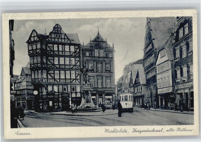 Giessen Lahn Giessen Marktplatz Rathaus