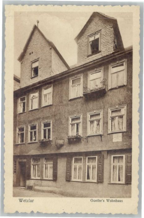 WETZLAR Lahn Hessen Goethe's Wohnhaus