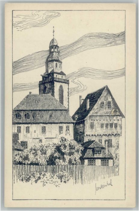 Giessen Lahn Giessen Pfarrgarten Künstler Karl Winke