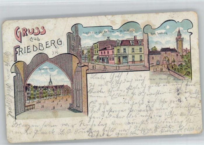 Friedberg Hessen Friedberg Gasthaus Zur Wetterau Burg Fr