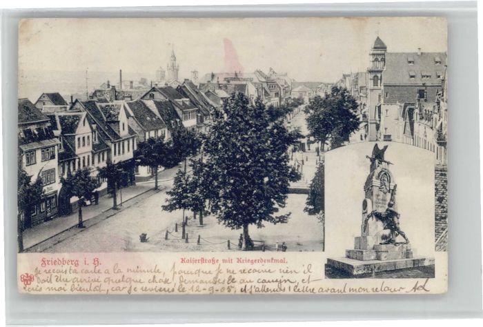 Friedberg Hessen Friedberg Kaiserstrasse Krieger Denkmal