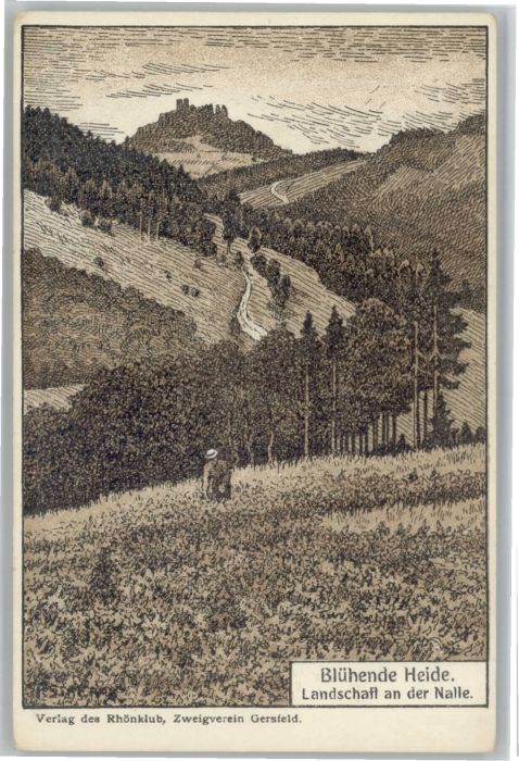 Gersfeld Rhoen andschaft an der Nalle