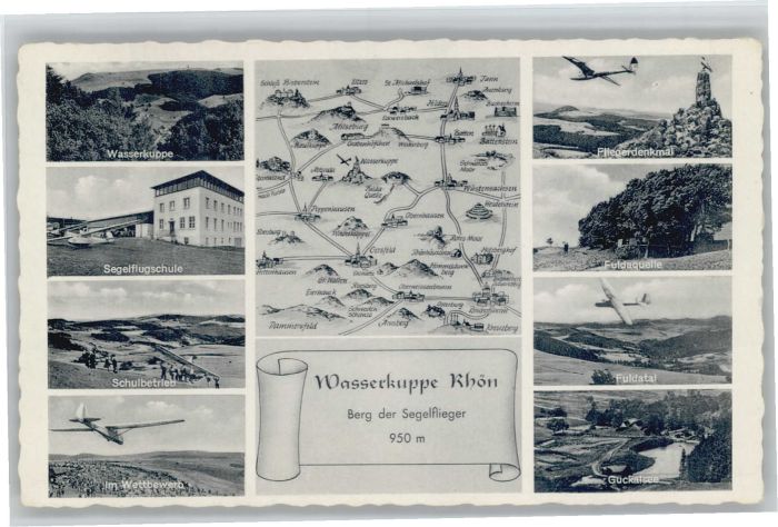 Gersfeld Rhoen asserkuppe Segelflugzeug Segelflugschul