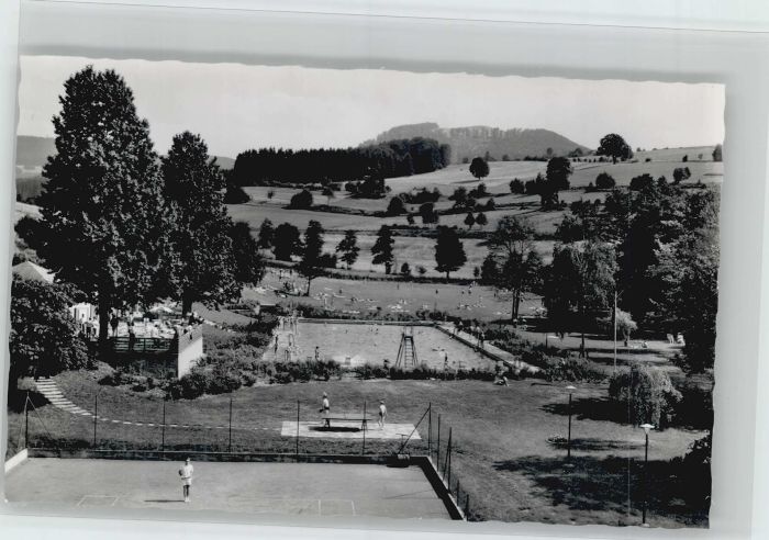 Gersfeld Rhoen chwimmbad Tennisplatz Kaffeeterrrasse