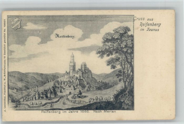 Oberreifenberg Reifenberg Zeichnung nach Merian