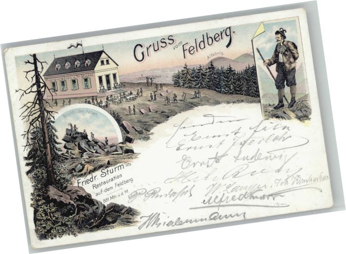 Feldberg Taunus Brunhilden Felsen Friedrich Sturm Resta