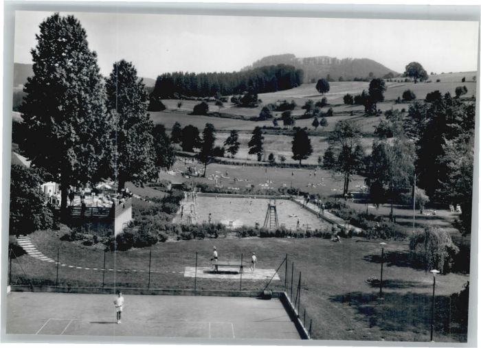 Gersfeld Rhoen chwimmbad Tennisplatz Kaffeeterrrasse