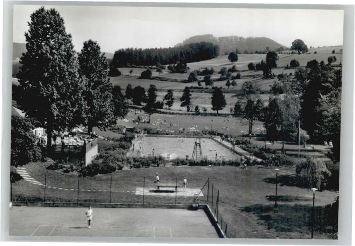 Gersfeld Rhoen chwimmbad Tennisplatz Kaffeeterrrasse