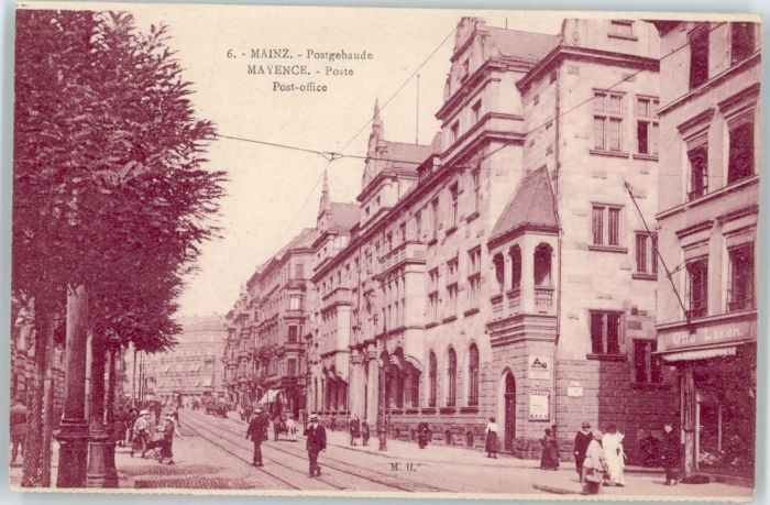 Mainz Rhein Mainz Postgebäude