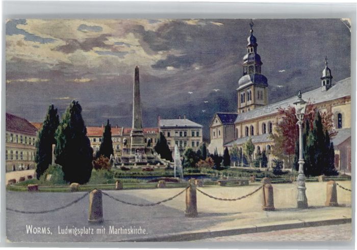 Worms Ludwigsplatz Martinskirche