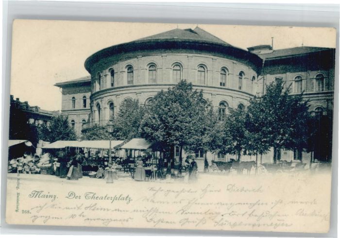 Mainz Rhein Mainz Theaterplatz
