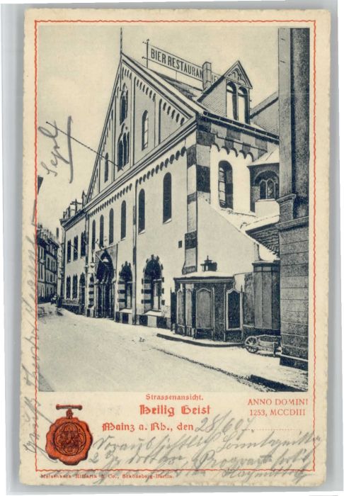 Mainz Rhein Mainz Restaurant Heilig Geist