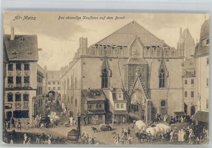 Mainz Rhein Mainz Kaufhaus Brand