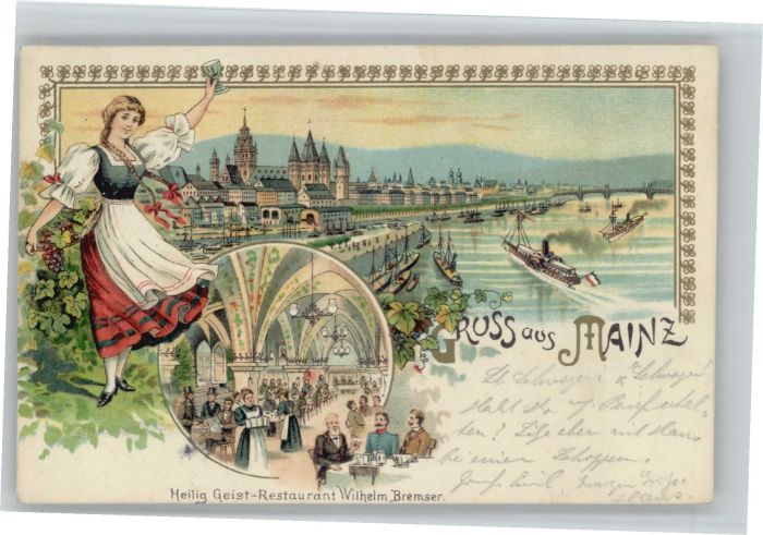 Mainz Rhein Mainz Restaurant Heilig Geist