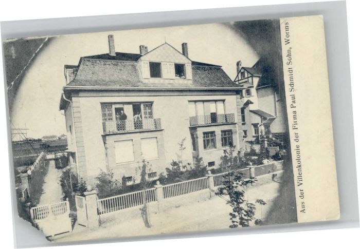 Worms Villenkolonie Firma Paul Schmidt