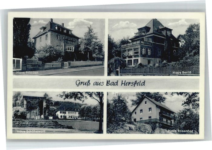 Bad Hersfeld Haus Frieden Haus Berlit Haus Schönewol