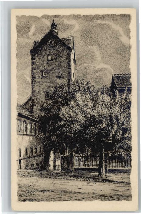 Bad Orb Amtsgerichtsgefängnis Künstler Anton He