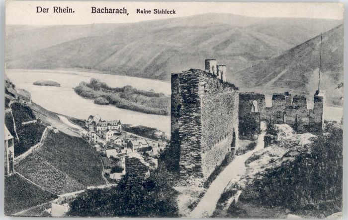 Bacharach Rhein Bacharach Ruine Stahleck