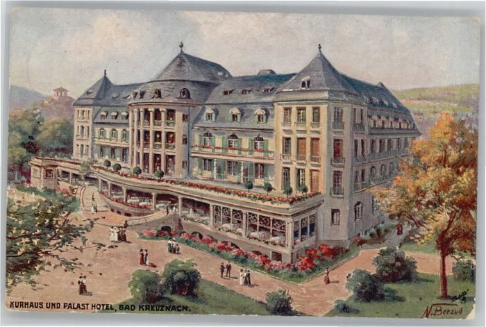 Bad Kreuznach Künstler N. Bersud Kurhaus Palast Hotel