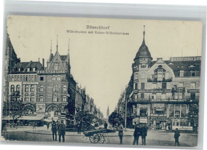 DuessELDORF  CITY ilhelmplatz Kaiser Wilhelmstrasse