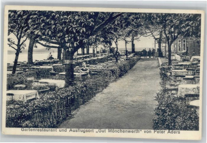 DuessELDORF  CITY ut Moenchenwerth Gartenrestaurant *