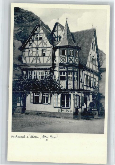 Bacharach Rhein Bacharach Altes Haus