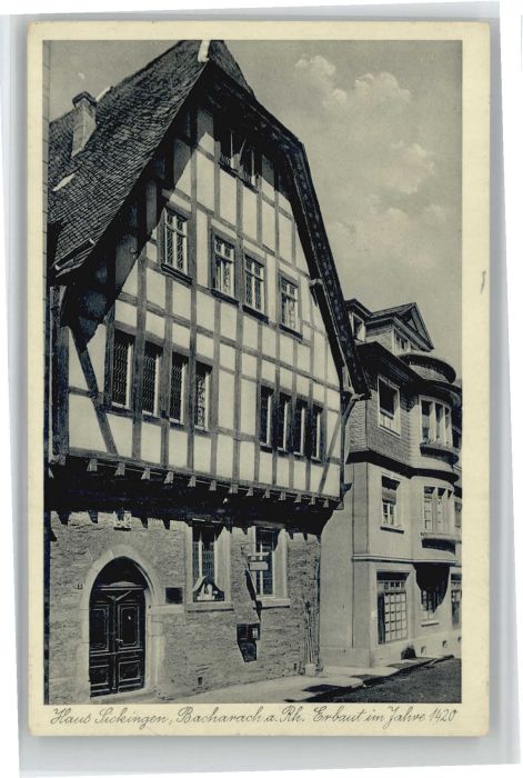 Bacharach Rhein Bacharach Haus Sickingen