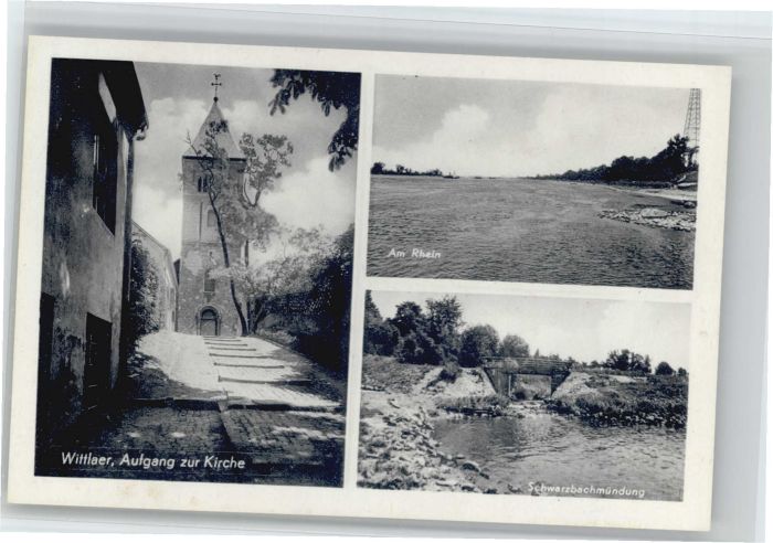 Wittlaer Kirche Schwarzbachmündung