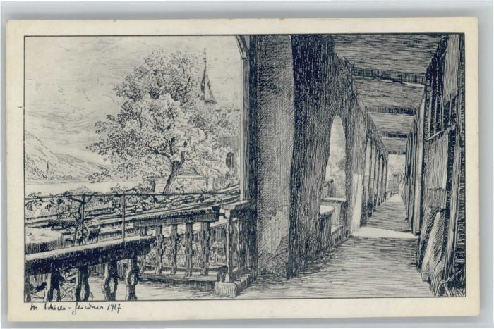 Bacharach Rhein Bacharach Nach Federzeichnung von M. Sc