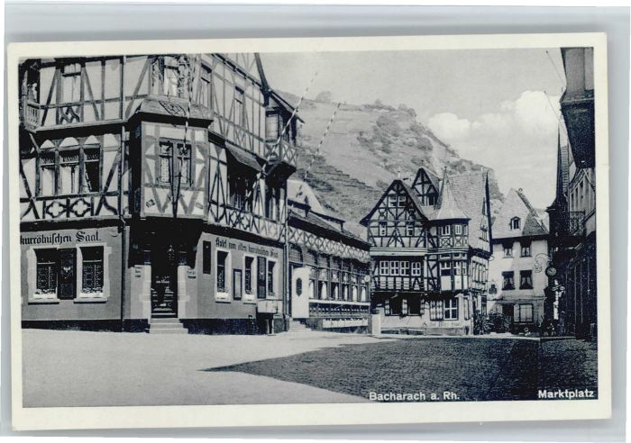 Bacharach Rhein Bacharach Marktplatz