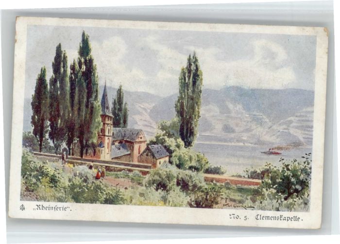 Bacharach Rhein Bacharach Künstler Karl Oenike Clemensk