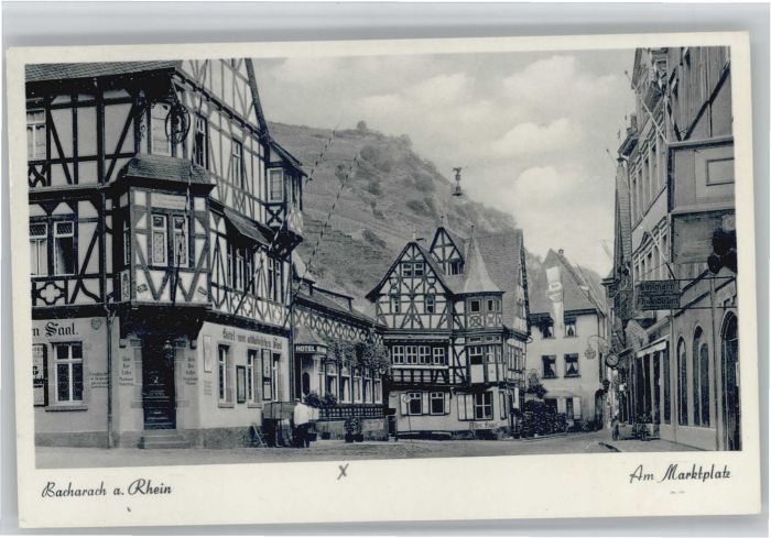 Bacharach Rhein Bacharach Marktplatz