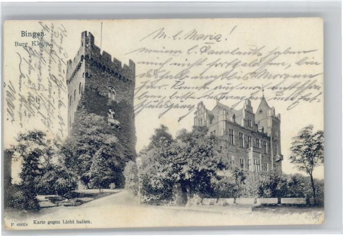 Bingen Rhein Bingen Burg Klopp