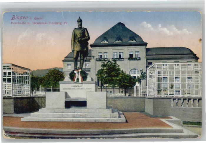 Bingen Rhein Bingen Festhalle Denkmal Ludwig