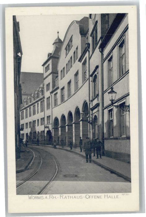 Worms Rathaus Offene Halle