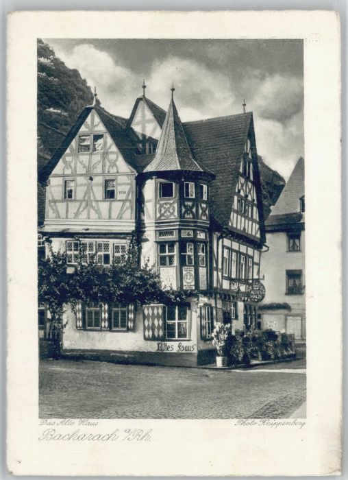 Bacharach Rhein Bacharach Gasthaus Altes Haus