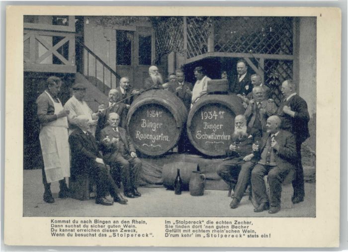 Bingen Rhein Bingen Weinprobe des Stammtisches Stolp