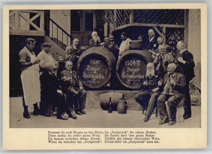 Bingen Rhein Bingen Weinprobe des Stammtisches Stolp