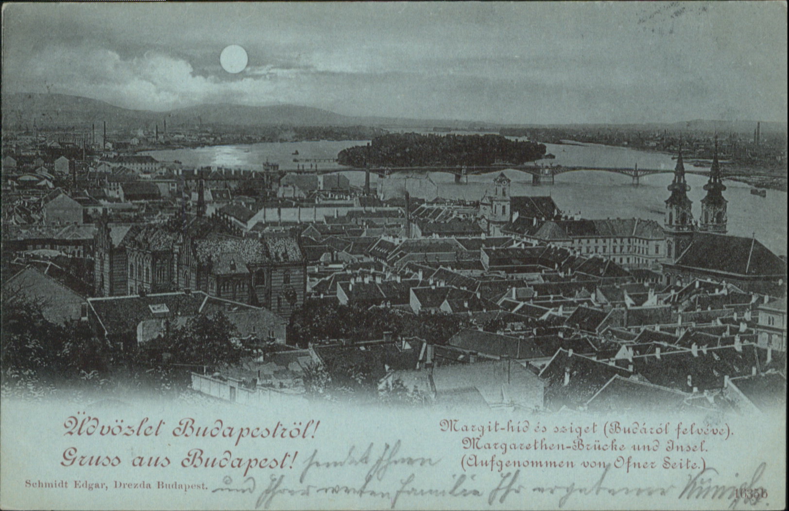 Budapest Margarethen Brücke Insel