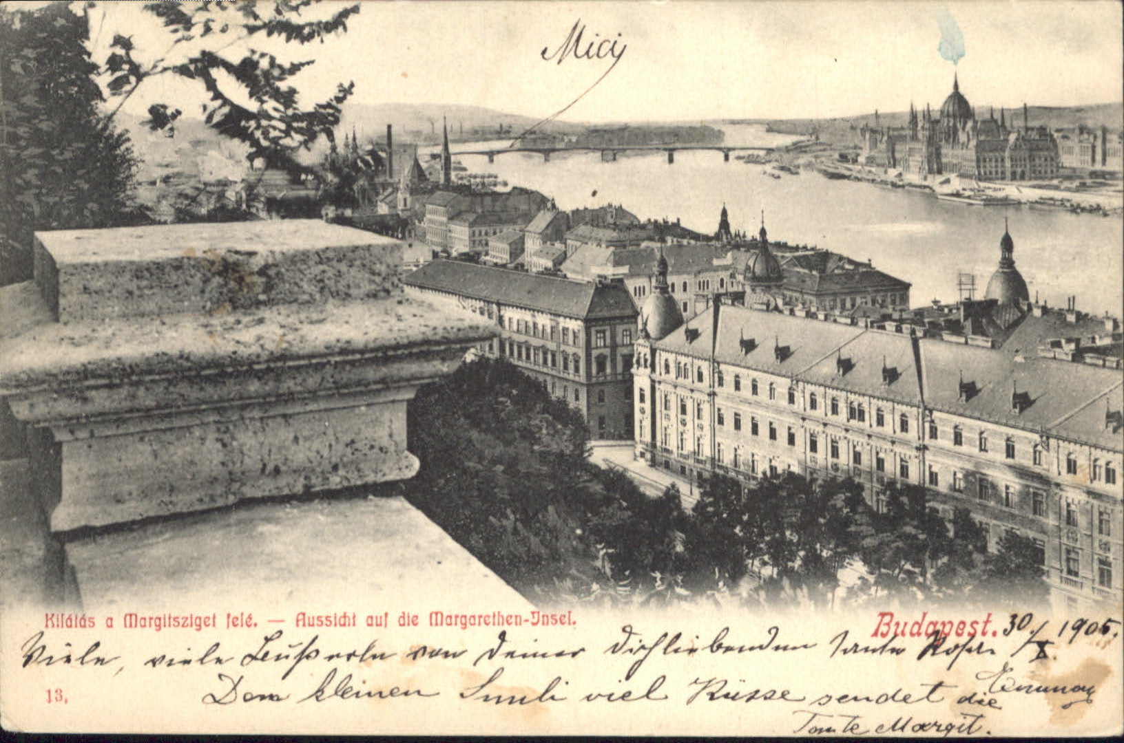 Budapest Margaretheninsel Brücke