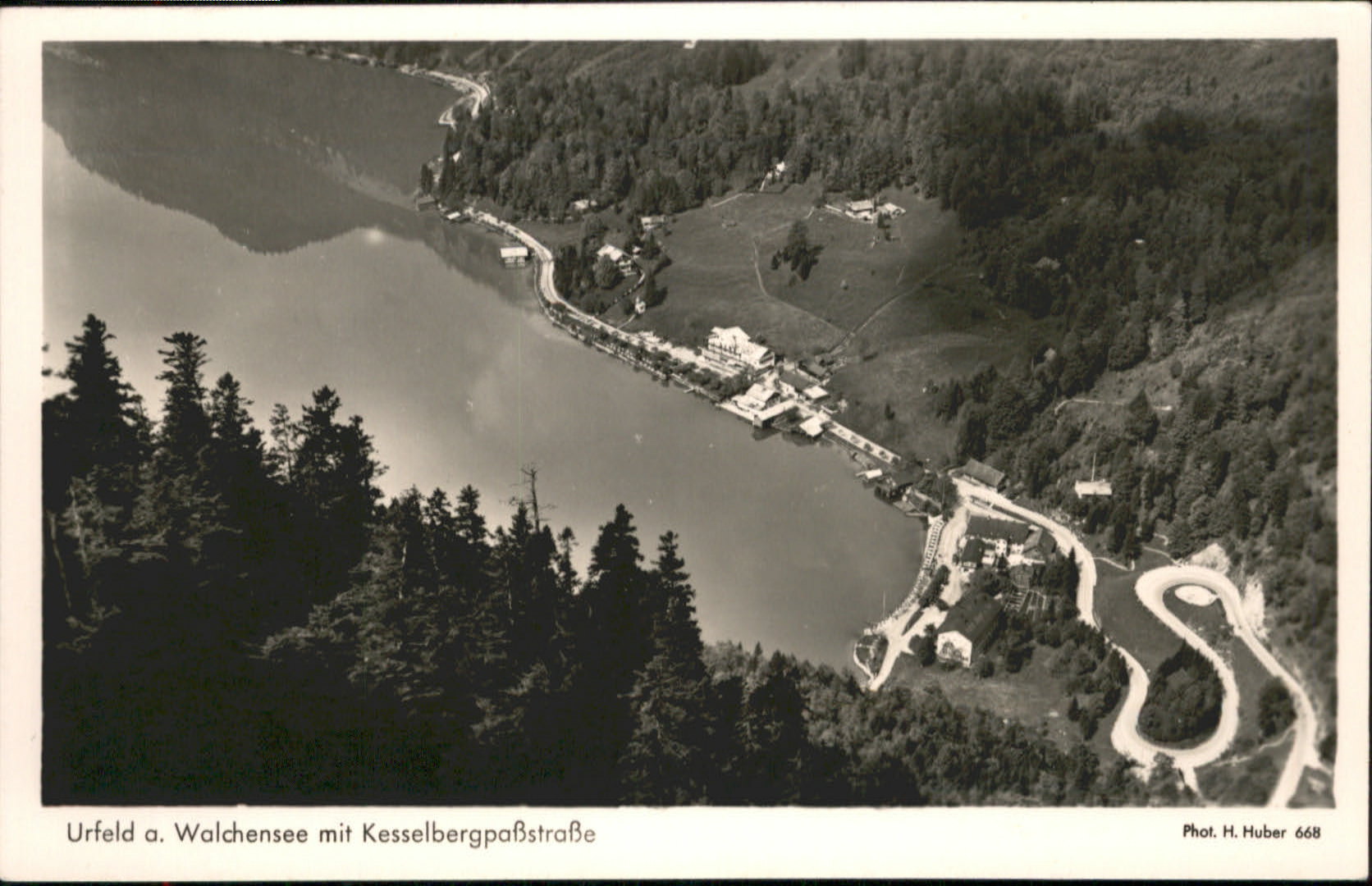 Urfeld Oberbayern Walchensee Kesselbergpass Strasse