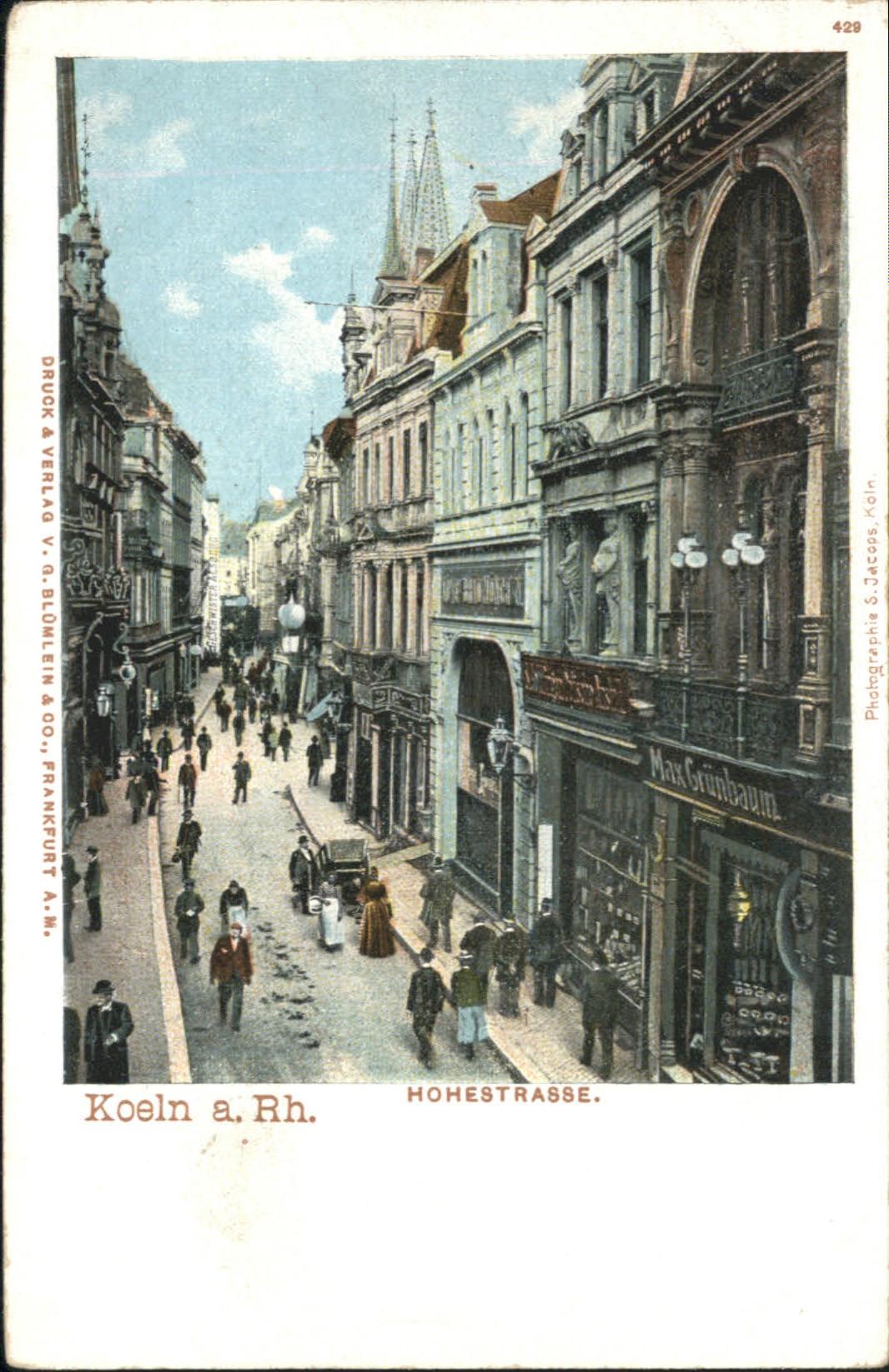Koeln Rhein Hohestrasse