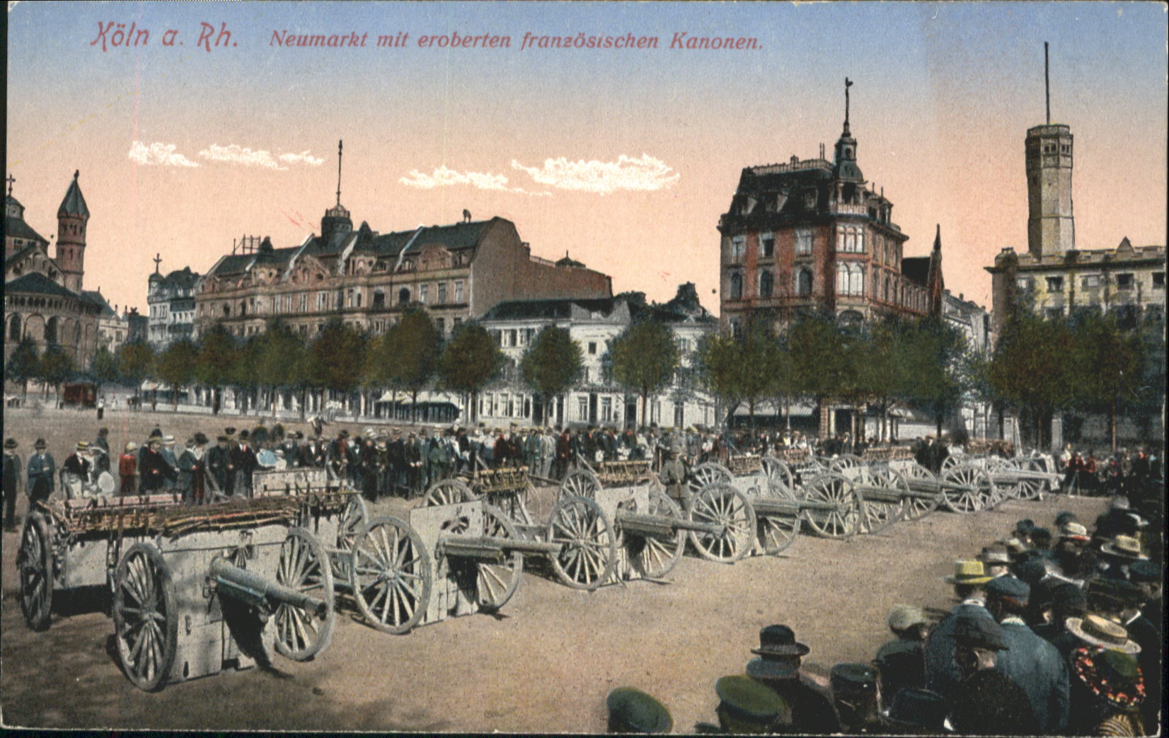 Koeln Rhein Neumarkt Kanonen