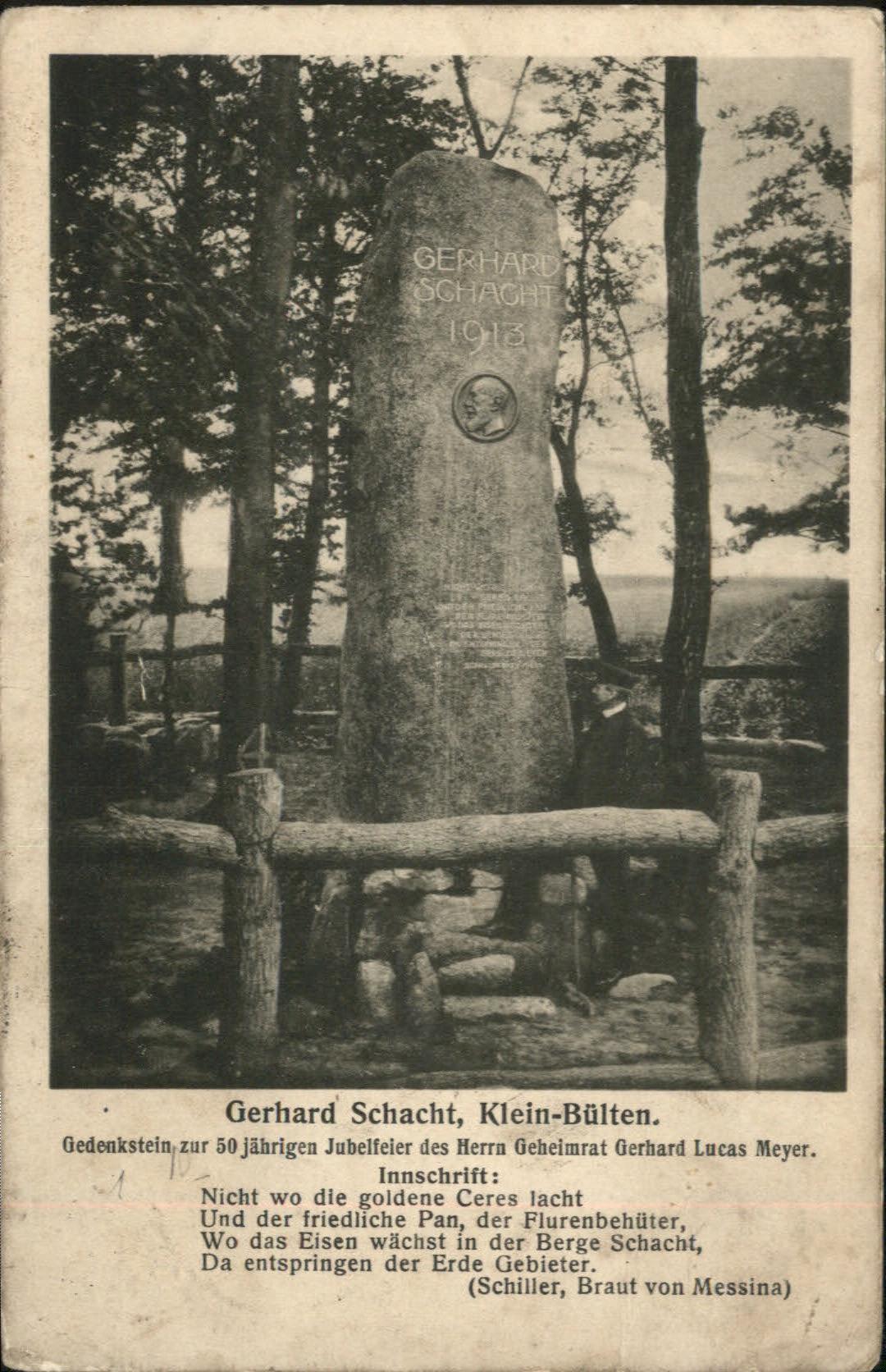 DRESDEN Elbe [Stempelabschlag] Gedenkstein Gerhard Lucas Meyer